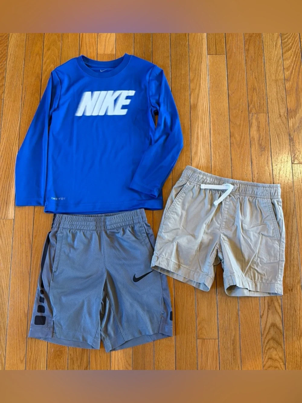 9 Piece Nike Adidas Old Navy Athletic Sportswear Shorts Logo Shirts Boys Sz 6-7 - Picture 8 of 11